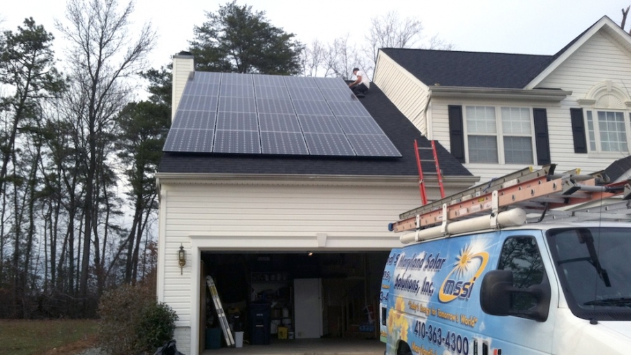 Solar panel installation